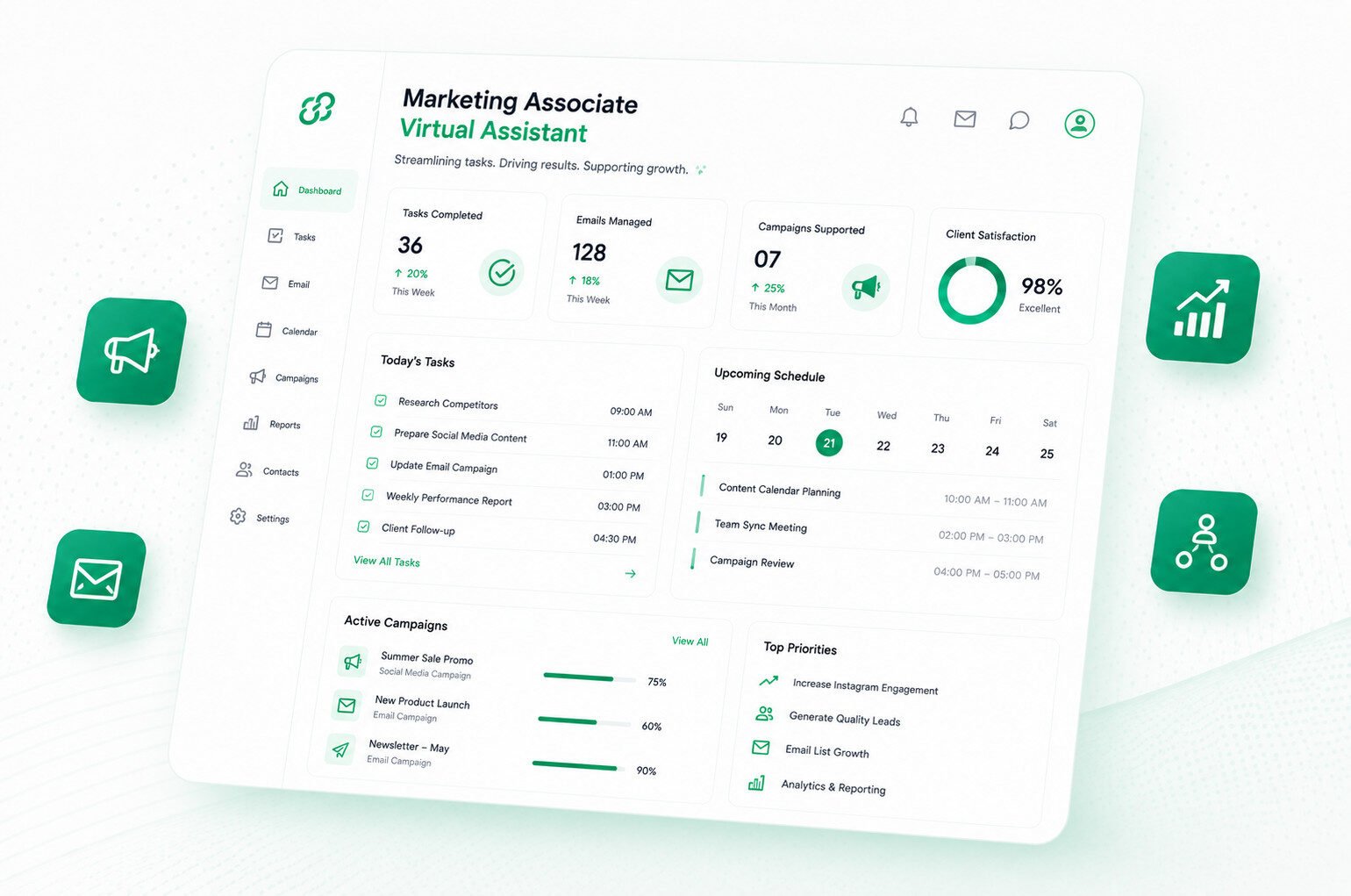Market Associate Marketing Associate VIrtual Assistants - Taasway